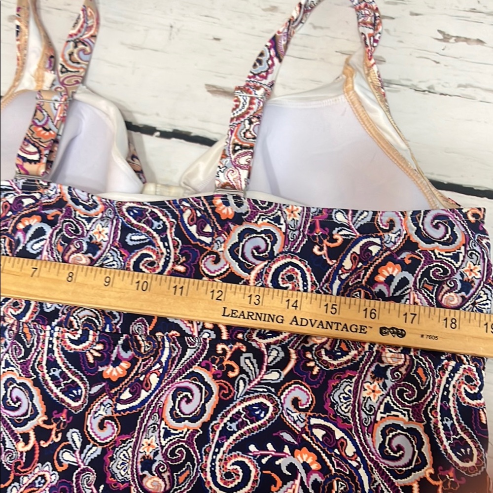 Lands' End Paisley Tankini Top - Picture 8 of 9